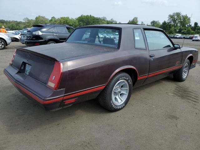 1G1GZ11G9HP110899 - 1987 CHEVROLET MONTECARLO BURGUNDY photo 3