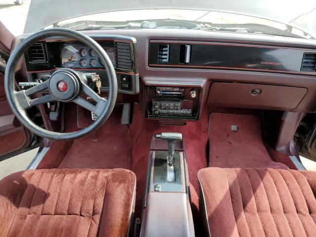 1G1GZ11G9HP110899 - 1987 CHEVROLET MONTECARLO BURGUNDY photo 8