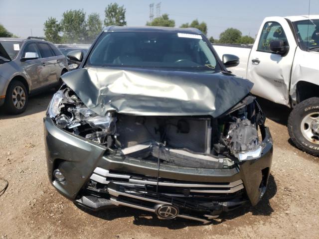 5TDJZRFH6KS972732 - 2019 TOYOTA HIGHLANDER SE GREEN photo 5