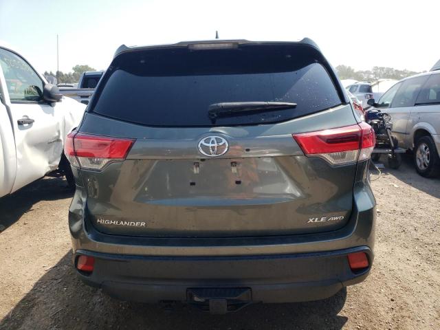 5TDJZRFH6KS972732 - 2019 TOYOTA HIGHLANDER SE GREEN photo 6