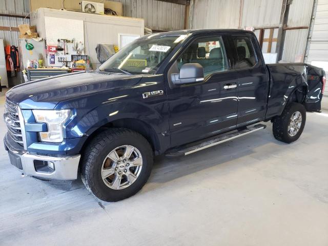 1FTEX1EP1FFB68183 - 2015 FORD F150 SUPER CAB BLUE photo 1