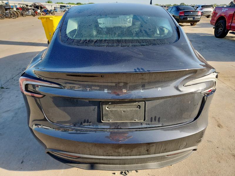 5YJ3E1EAXSF006463 - 2025 TESLA MODEL 3 GRAY photo 6