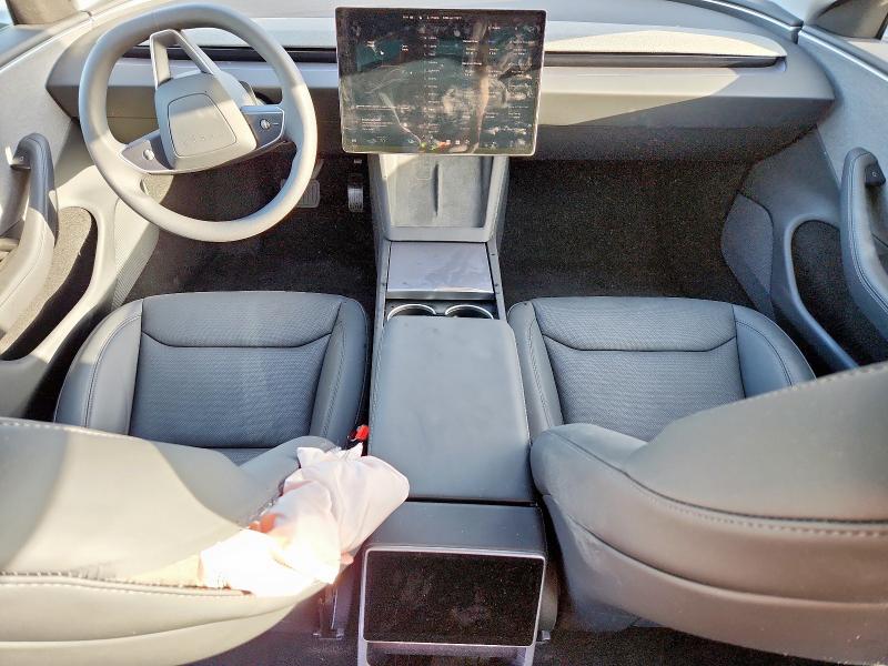 5YJ3E1EAXSF006463 - 2025 TESLA MODEL 3 GRAY photo 8