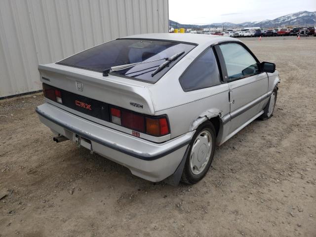 JHMEC1343HS045935 - 1987 HONDA CIVIC 1500 CRX SI SILVER photo 4