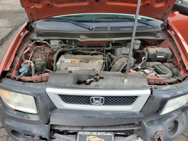 5J6YH28625L017558 - 2005 HONDA ELEMENT EX ORANGE photo 11