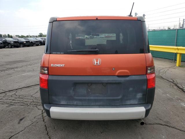 5J6YH28625L017558 - 2005 HONDA ELEMENT EX ORANGE photo 6