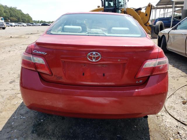 4T1BE46K77U093270 - 2007 TOYOTA CAMRY CE RED photo 6