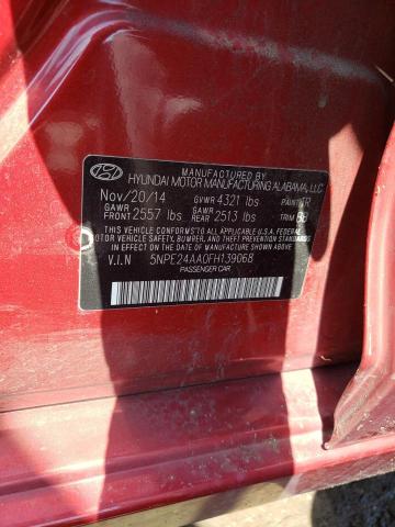 5NPE24AA0FH139068 - 2015 HYUNDAI SONATA ECO RED photo 12