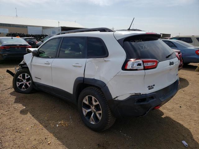 1C4PJMBS4FW705360 - 2015 JEEP CHEROKEE TRAILHAWK WHITE photo 2