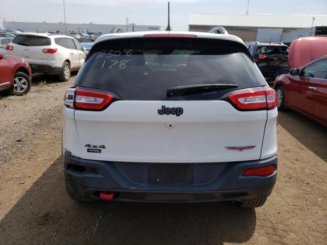 1C4PJMBS4FW705360 - 2015 JEEP CHEROKEE TRAILHAWK WHITE photo 6