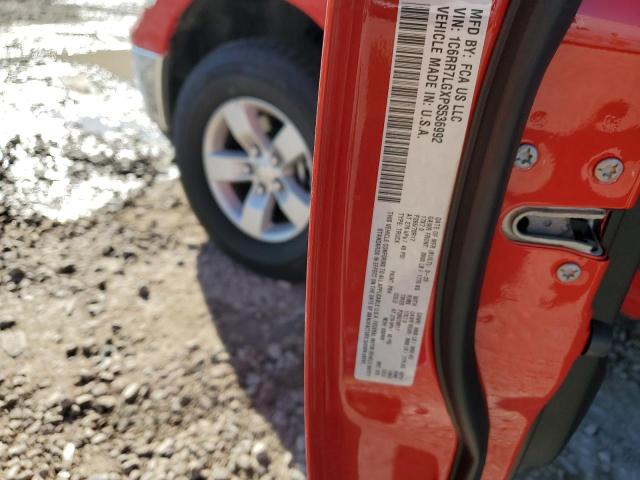 1C6RR7LGXPS536992 - 2023 RAM 1500 CLASS SLT 红色 照片 12