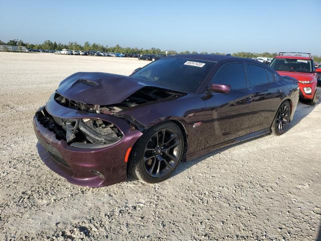 2C3CDXGJ9MH662237 - 2021 DODGE CHARGER SCAT PACK PURPLE photo 1