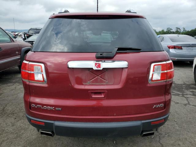 5GZEV23777J112311 - 2007 SATURN OUTLOOK XR RED photo 6