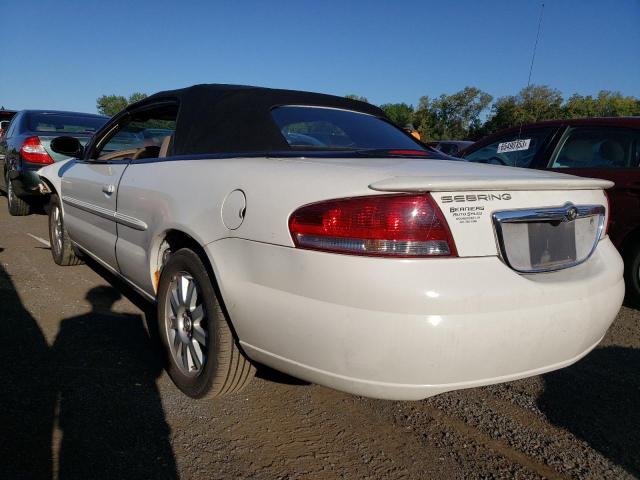 1C3EL75R34N357666 - 2004 CHRYSLER SEBRING GTC WHITE photo 2