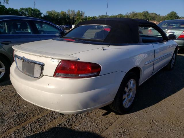 1C3EL75R34N357666 - 2004 CHRYSLER SEBRING GTC WHITE photo 3