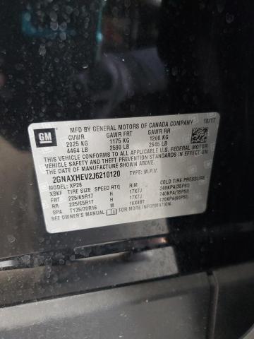 2GNAXHEV2J6210120 - 2018 CHEVROLET EQUINOX LS BLACK photo 13