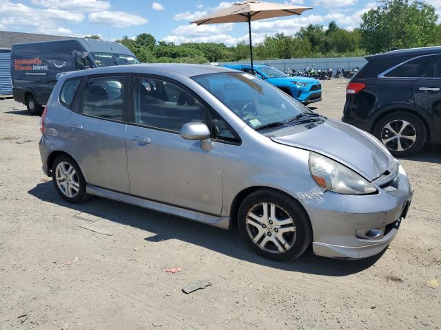JHMGD38697S046727 - 2007 HONDA FIT S SILVER photo 4