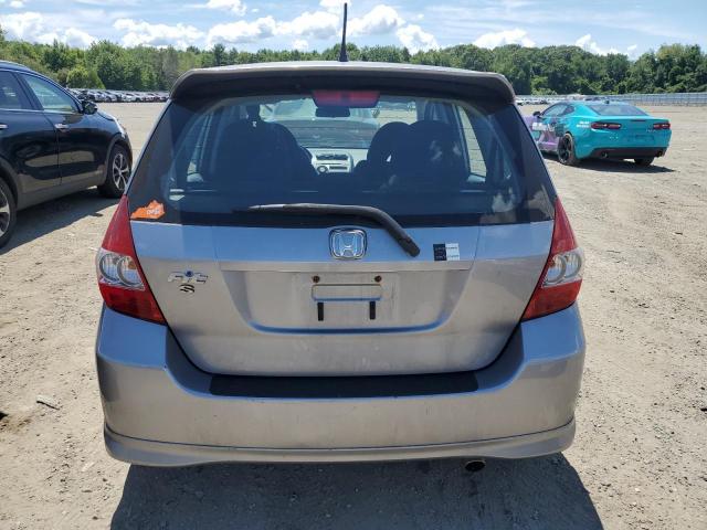 JHMGD38697S046727 - 2007 HONDA FIT S SILVER photo 6