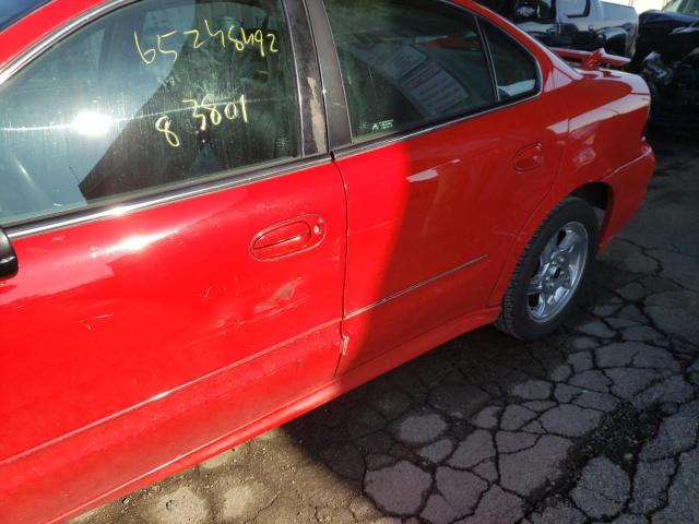 1G2NG52E43C117546 - 2003 PONTIAC GRAND AM SE2 RED photo 9