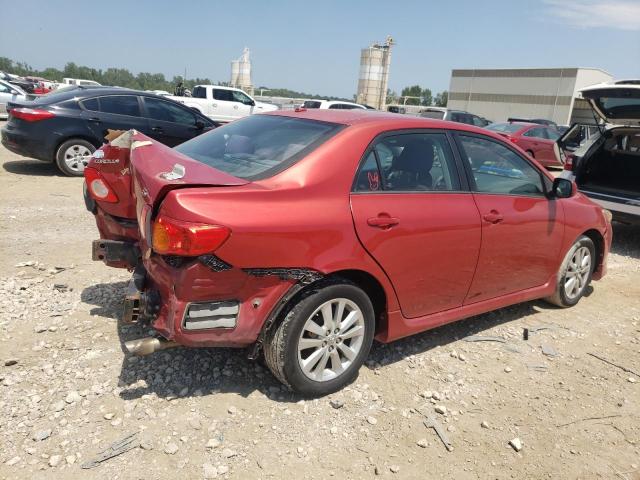 1NXBU4EE9AZ308847 - 2010 TOYOTA COROLLA BASE RED photo 3