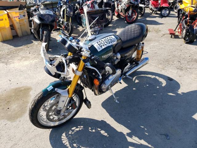 SMTD21HF1KT913850 - 2019 TRIUMPH MOTORCYCLE THRUXTON 1200 R GREEN photo 2