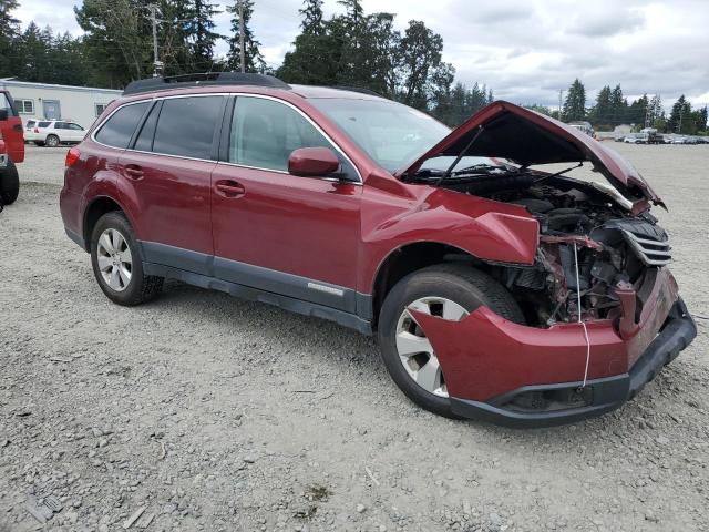 4S4BRBCC6B3340458 - 2011 SUBARU OUTBACK 2.5I PREMIUM RED photo 4