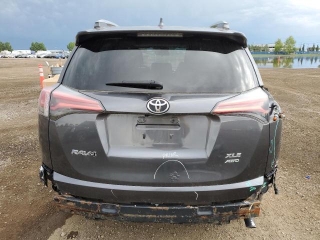 2T3RFREV7HW676287 - 2017 TOYOTA RAV4 XLE GRAY photo 6