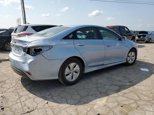 KMHEC4A45EA116927 - 2014 HYUNDAI SONATA HYBRID BLUE photo 3