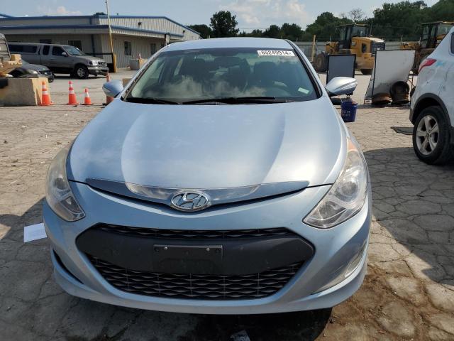 KMHEC4A45EA116927 - 2014 HYUNDAI SONATA HYBRID BLUE photo 5