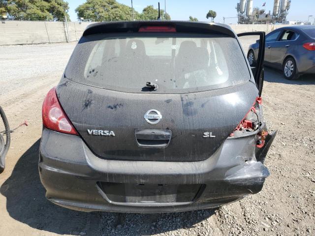 3N1BC13E47L436332 - 2007 NISSAN VERSA S BLACK photo 6