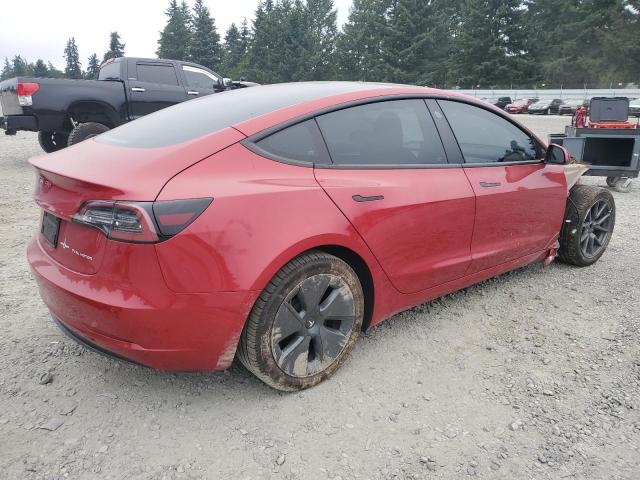 5YJ3E1EB8NF249931 - 2022 TESLA MODEL 3 红色 照片 3
