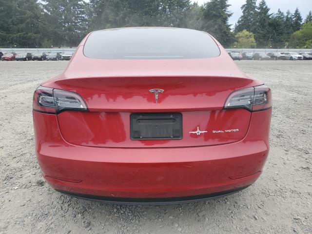 5YJ3E1EB8NF249931 - 2022 TESLA MODEL 3 红色 照片 6