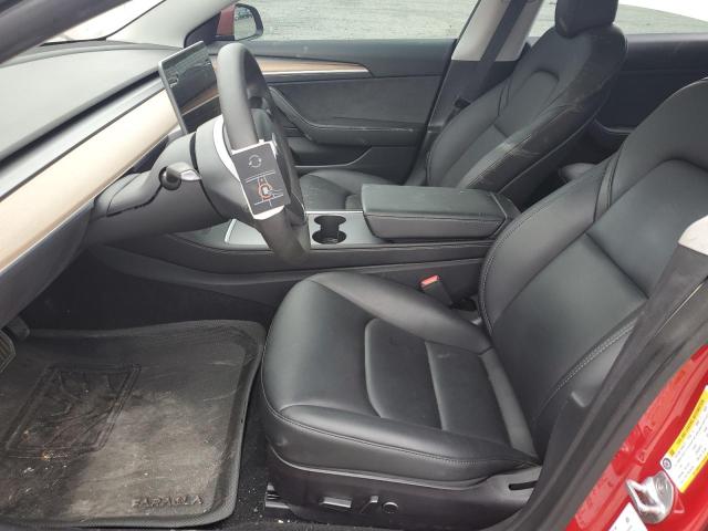 5YJ3E1EB8NF249931 - 2022 TESLA MODEL 3 红色 照片 7