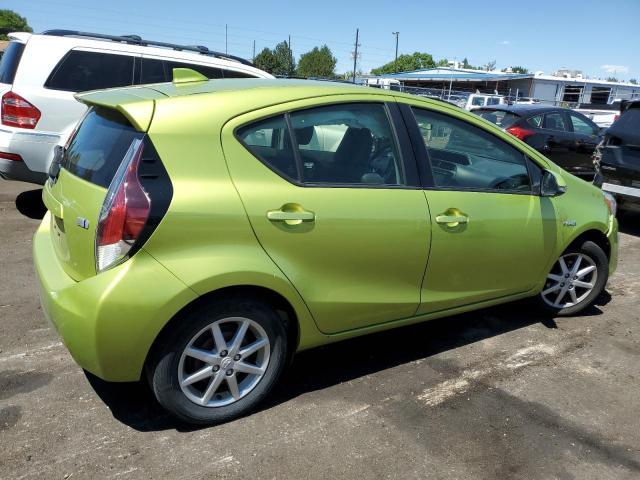 JTDKDTB35F1107019 - 2015 TOYOTA PRIUS C GREEN photo 3