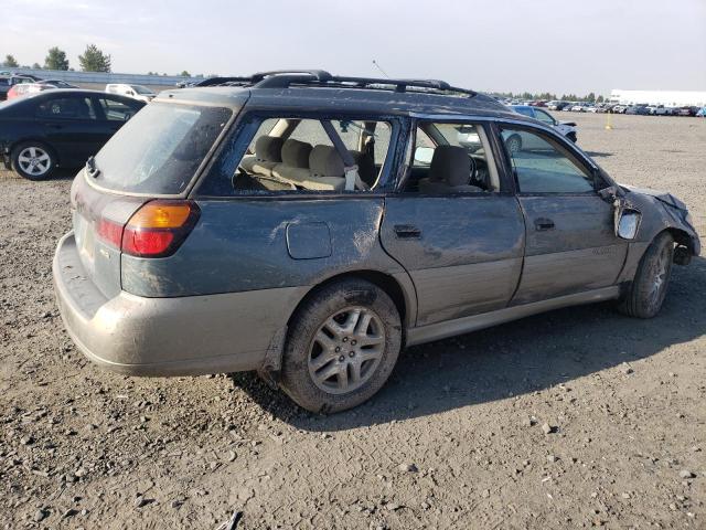 4S3BH665417637778 - 2001 SUBARU LEGACY OUTBACK GREEN photo 3