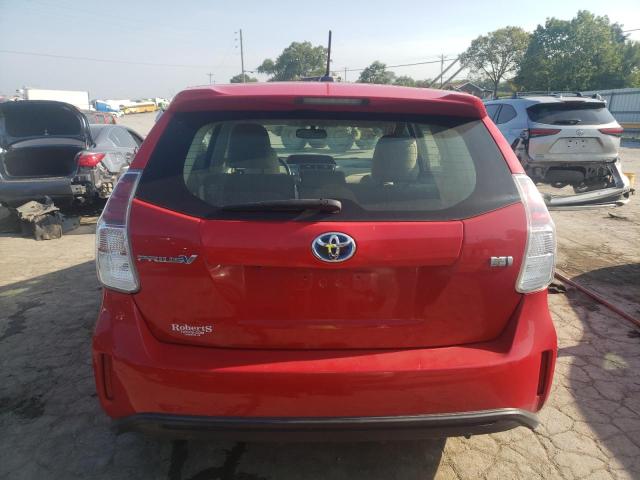 JTDZN3EU9HJ058944 - 2017 TOYOTA PRIUS V RED photo 6