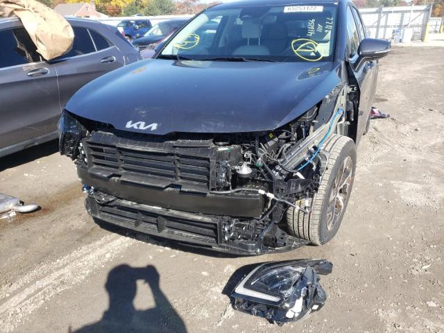 5XYK33AFXPG041549 - 2023 KIA SPORTAGE EX GRAY photo 9