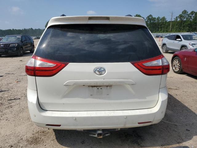 5TDYK3DC7FS662487 - 2015 TOYOTA SIENNA XLE WHITE photo 6