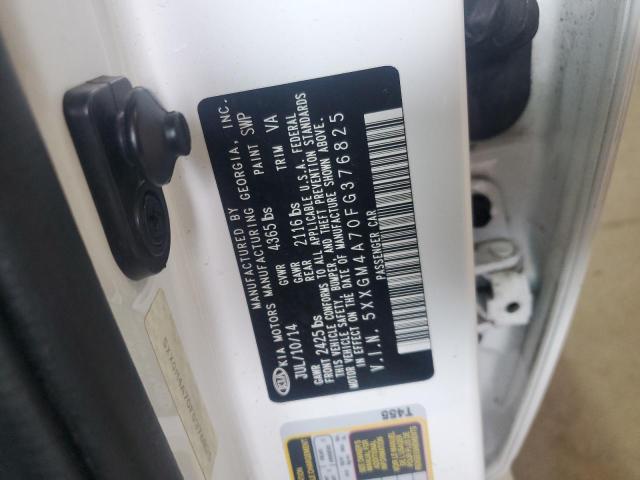 5XXGM4A70FG376825 - 2015 KIA OPTIMA LX WHITE photo 13