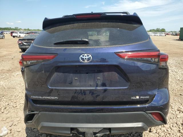 5TDGZRBH3NS257198 - 2022 TOYOTA HIGHLANDER XLE 蓝色 照片 6
