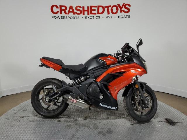 JKAEXEE10EDA15871 - 2014 KAWASAKI EX650 E ORANGE photo 1