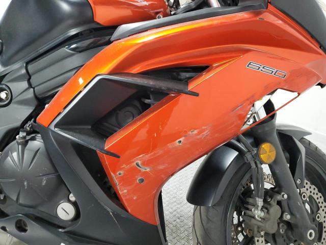 JKAEXEE10EDA15871 - 2014 KAWASAKI EX650 E ORANGE photo 11