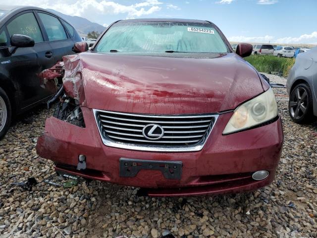 JTHBJ46GX72061810 - 2007 LEXUS ES 350 BURGUNDY photo 5