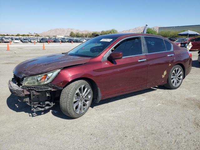 1HGCR2F53EA136949 - 2014 HONDA ACCORD SPORT MAROON photo 1