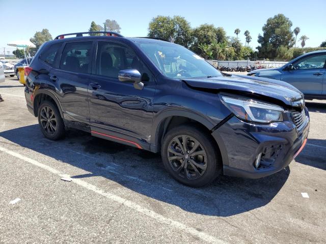 JF2SKARC0MH585452 - 2021 SUBARU FORESTER SPORT BLUE photo 4