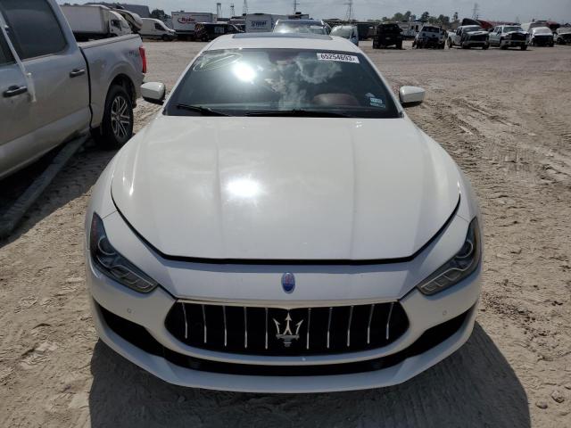 ZAM57XSA0K1315065 - 2019 MASERATI GHIBLI WHITE photo 5