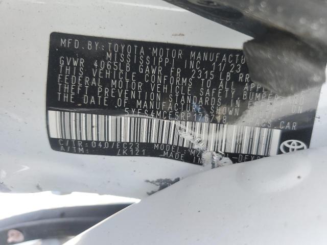 5YFS4MCE5RP176718 - 2024 TOYOTA COROLLA SE Ağ foto 13