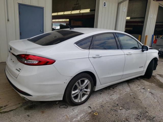 3FA6P0LUXJR274771 - 2018 FORD FUSION SE HYBRID WHITE photo 3