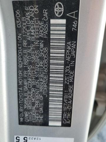 JTDBR32E160080538 - 2006 TOYOTA COROLLA CE Күміс фото 13