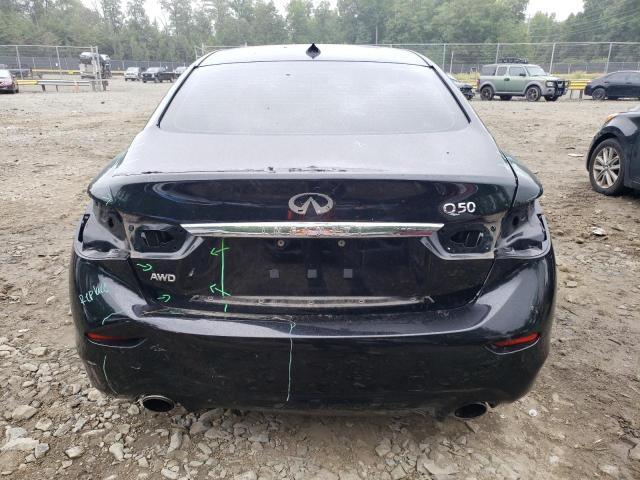 JN1BV7ARXFM423477 - 2015 INFINITI Q50 BASE BLACK photo 6